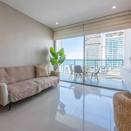 Beautiful 16th Floor 2 Bedroom In Bocagrande Apartamento