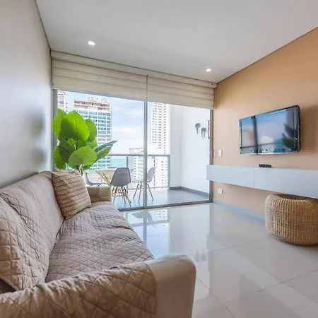 Beautiful 16th Floor 2 Bedroom In Bocagrande Apartamento
