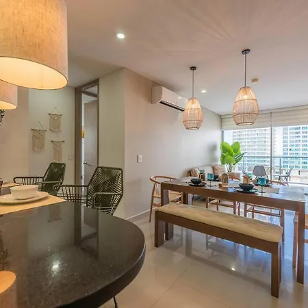 Beautiful 16th Floor 2 Bedroom In Bocagrande Apartment